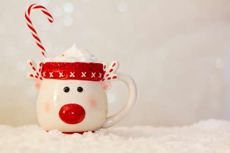 Christmas table settingの写真素材