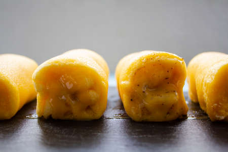 Traditional portuguese sweet called Torta de Azeitaoの写真素材