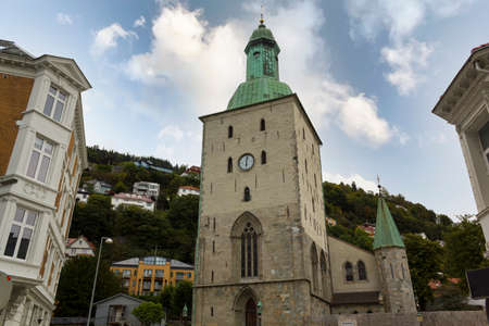 Bergen Cathedral (Domkirken), Norwayの写真素材