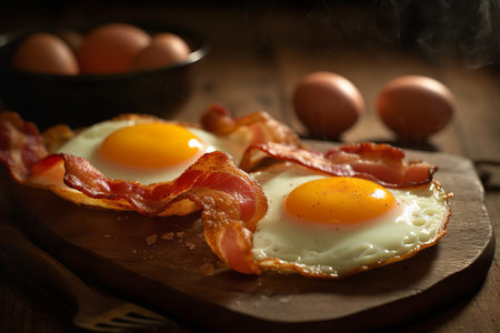 Delicious bacon and eggsの素材