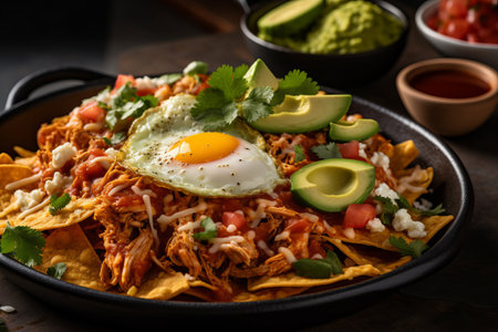 Chilaquilles mexican dish foodの素材
