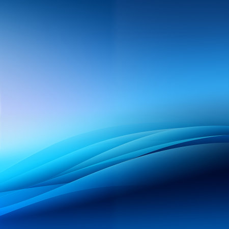 Abstract blue waves on gradient backgroundの素材