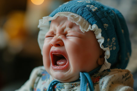 Baby having a tantrumの素材