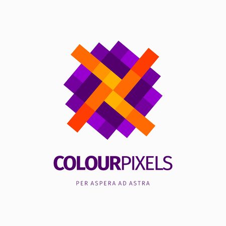 Modern colorful abstract vector logo or element design. Best for identity and logotypes.のイラスト素材
