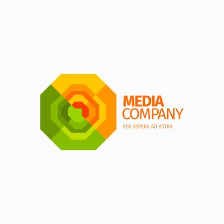 Modern colorful abstract vector logo or element design. Best for identity and logotypes.のイラスト素材