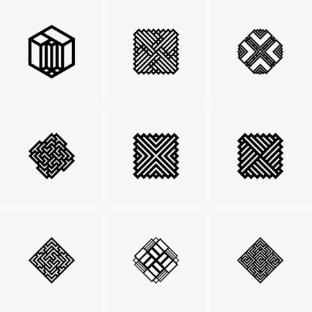 Modern abstract vector logo or element design. Best for identity and logotypes. Simple shape.のイラスト素材