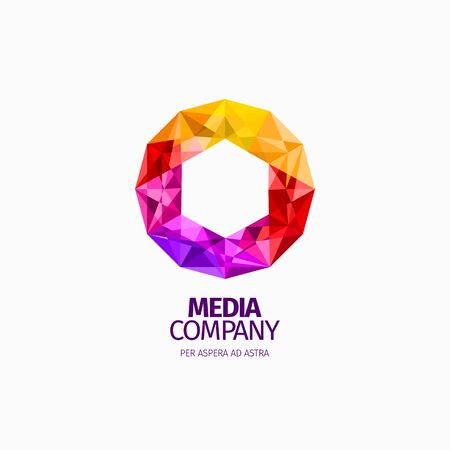 Modern abstract vector logo or element design. Best for identity and logotypes. Simple shape.のイラスト素材