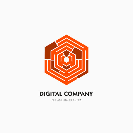 Modern abstract vector logo or element design.のイラスト素材