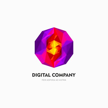 Modern abstract logo or element design best for identity and logotypes.のイラスト素材