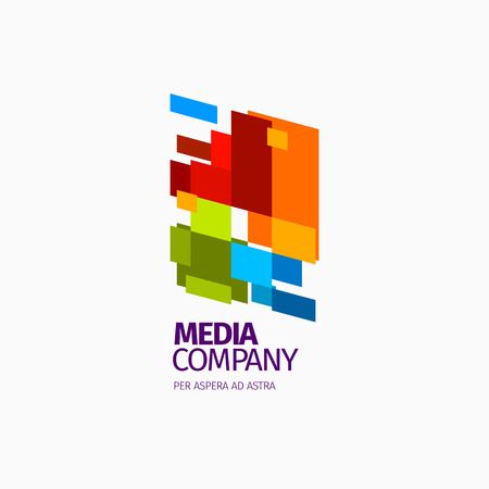 Modern abstract vector logo or element design. Best for identity and logotypes. Simple shape.のイラスト素材