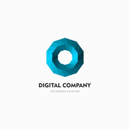 Modern abstract vector logo or element design. Best for identity and logotypes. Simple shape.のイラスト素材