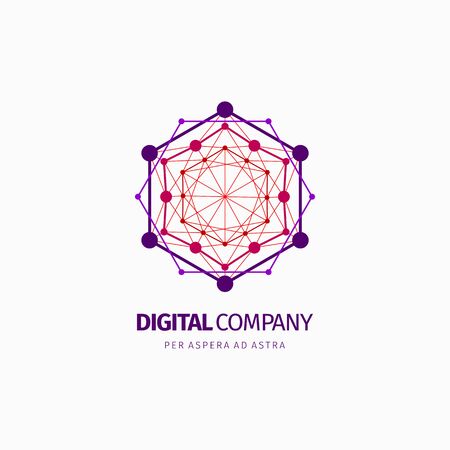 Modern abstract vector logo or element design. Best for identity and logotypes. Simple shape.のイラスト素材