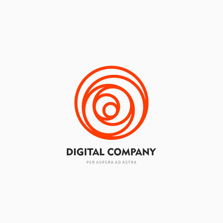 Modern abstract vector logo or element design. Best for identity and logotypes. Simple shape.のイラスト素材