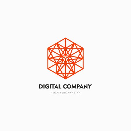 Modern abstract vector logo or element design. Best for identity and logotypes. Simple shape.のイラスト素材