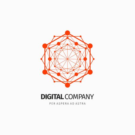 Modern abstract vector logo or element design. Best for identity and logotypes. Simple shape.のイラスト素材