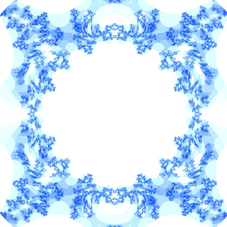 Snow ornamental design, digital artworkの写真素材