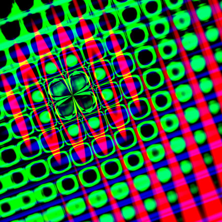 A high resolution, fractal design that simulates a retro psychedelic background.の写真素材