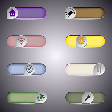 Stylish icons. Vector illustration.のイラスト素材