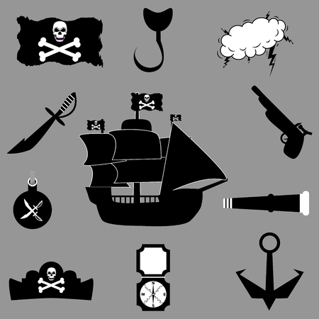Pirate attributes.のイラスト素材
