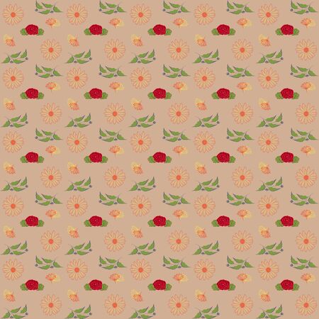 flower background. pattern vectorのイラスト素材