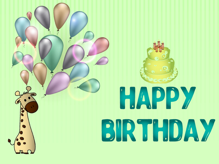 Festive background for children's parties / birthdays / printのイラスト素材