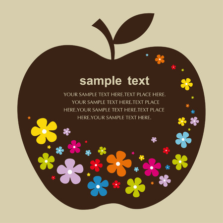 vector apple designのイラスト素材