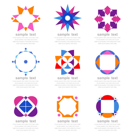 set of graphic elementsのイラスト素材