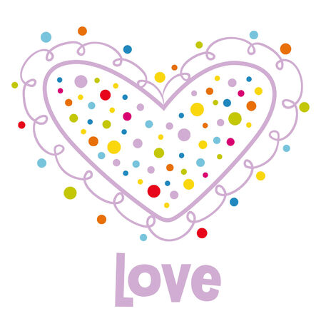 valentine's day card designのイラスト素材