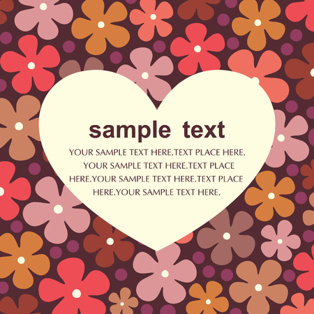 vector flower background designのイラスト素材