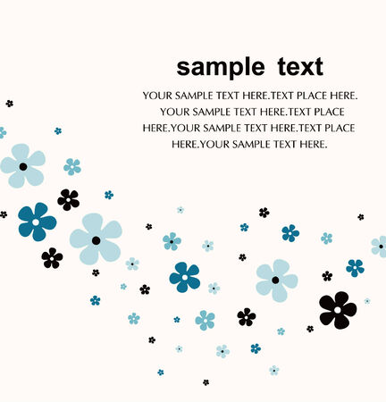 flower card designのイラスト素材