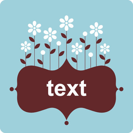 floral card designのイラスト素材