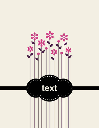 floral card designのイラスト素材