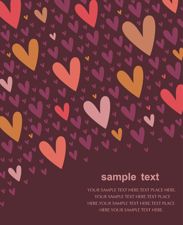 hearts background designのイラスト素材