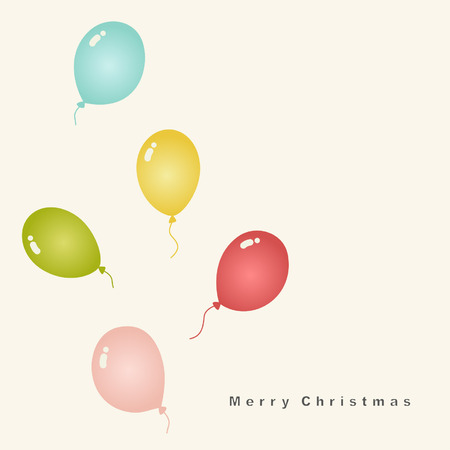 vector balloon card designのイラスト素材