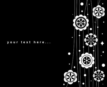 vector flower background designのイラスト素材