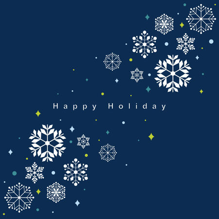 Vector set of snowflakes backgroundのイラスト素材