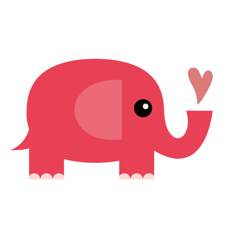 Elephant in loveのイラスト素材