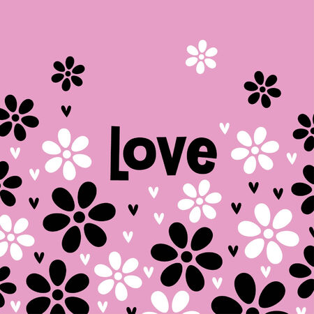 vector love card designのイラスト素材