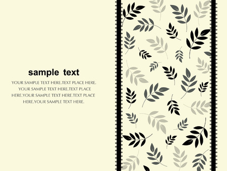 vector leaf background designのイラスト素材