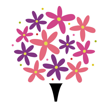 flower card designのイラスト素材