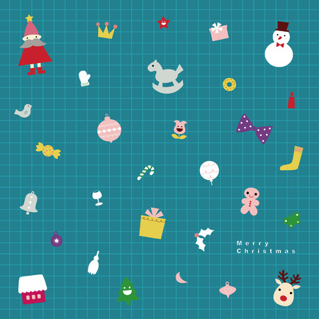 Vector christmas tree iconsのイラスト素材