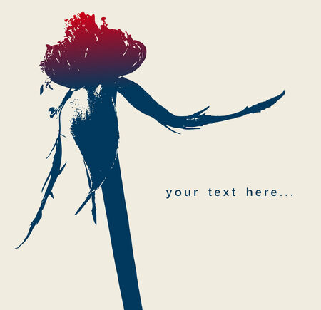 vintage roseのイラスト素材