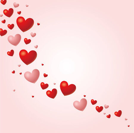 hearts background のイラスト素材