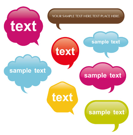 Talk Bubblesのイラスト素材