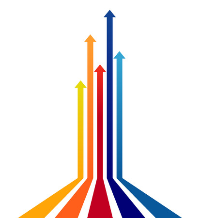 Colored arrows のイラスト素材