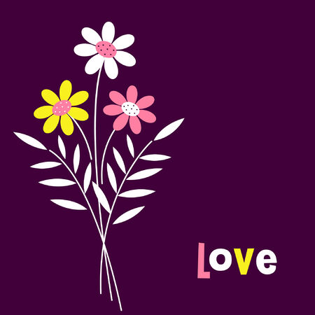 Floral card ,  illustration のイラスト素材