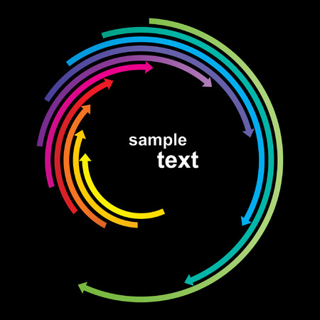 Colored arrows のイラスト素材