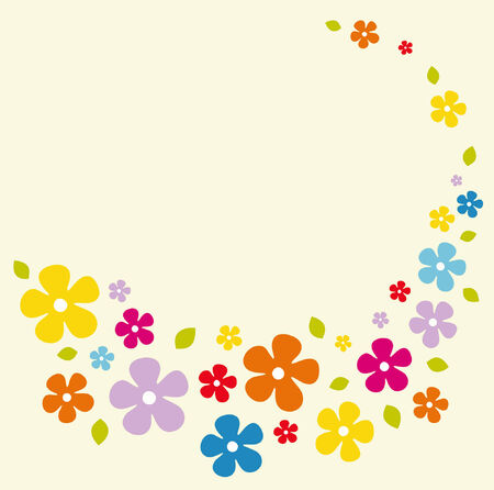 flower card design のイラスト素材