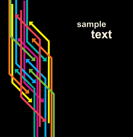 Colored arrows のイラスト素材
