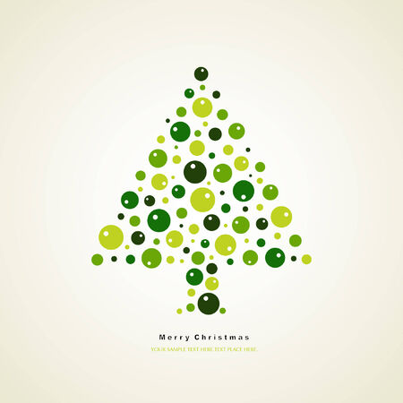  tree of christmas card のイラスト素材